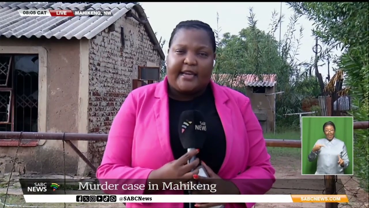 Montshiwa community members torch a murder suspect's house after he allegedly killed his girlfriend