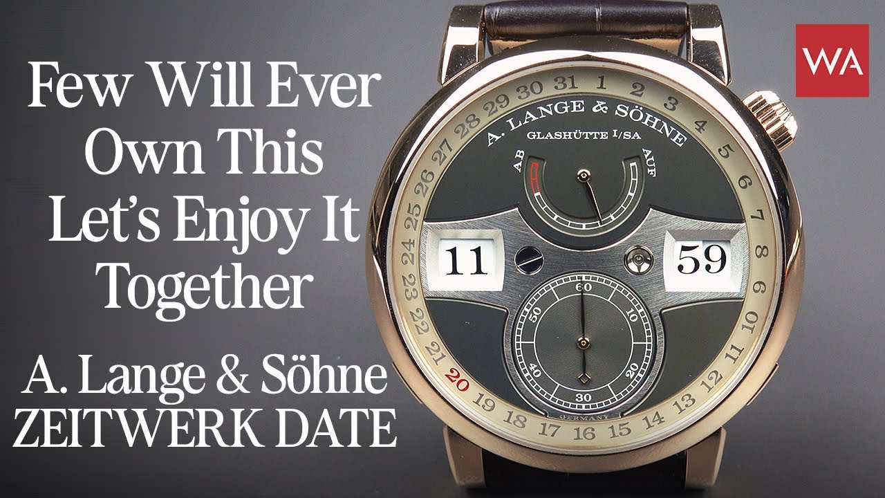 A. LANGE & SÖHNE Zeitwerk Date: The Mechanical Digital Masterpiece (Constant Force Explained)