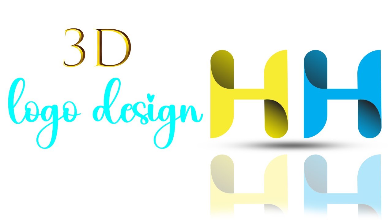 Letter 3d H Logo Design Illustrator | logo design | @itnetworksolutions1