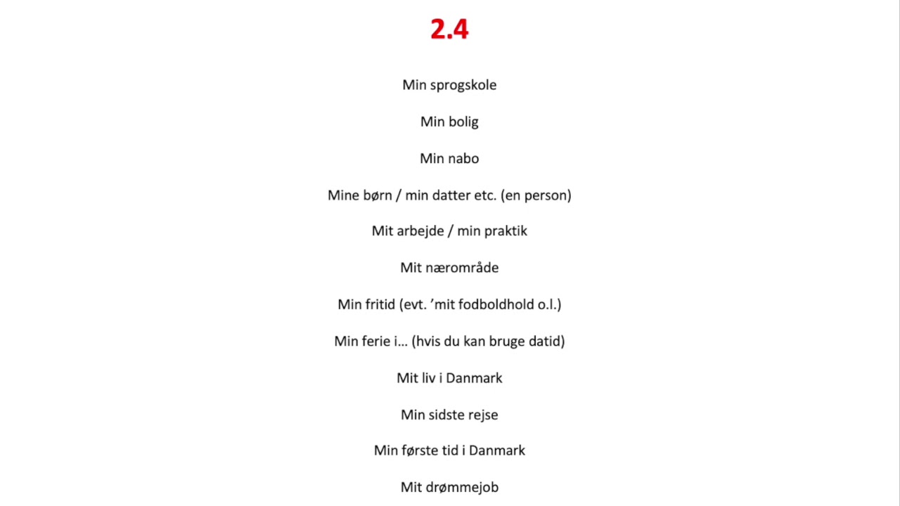 Gode emner til modultest på Danskuddannelse 2