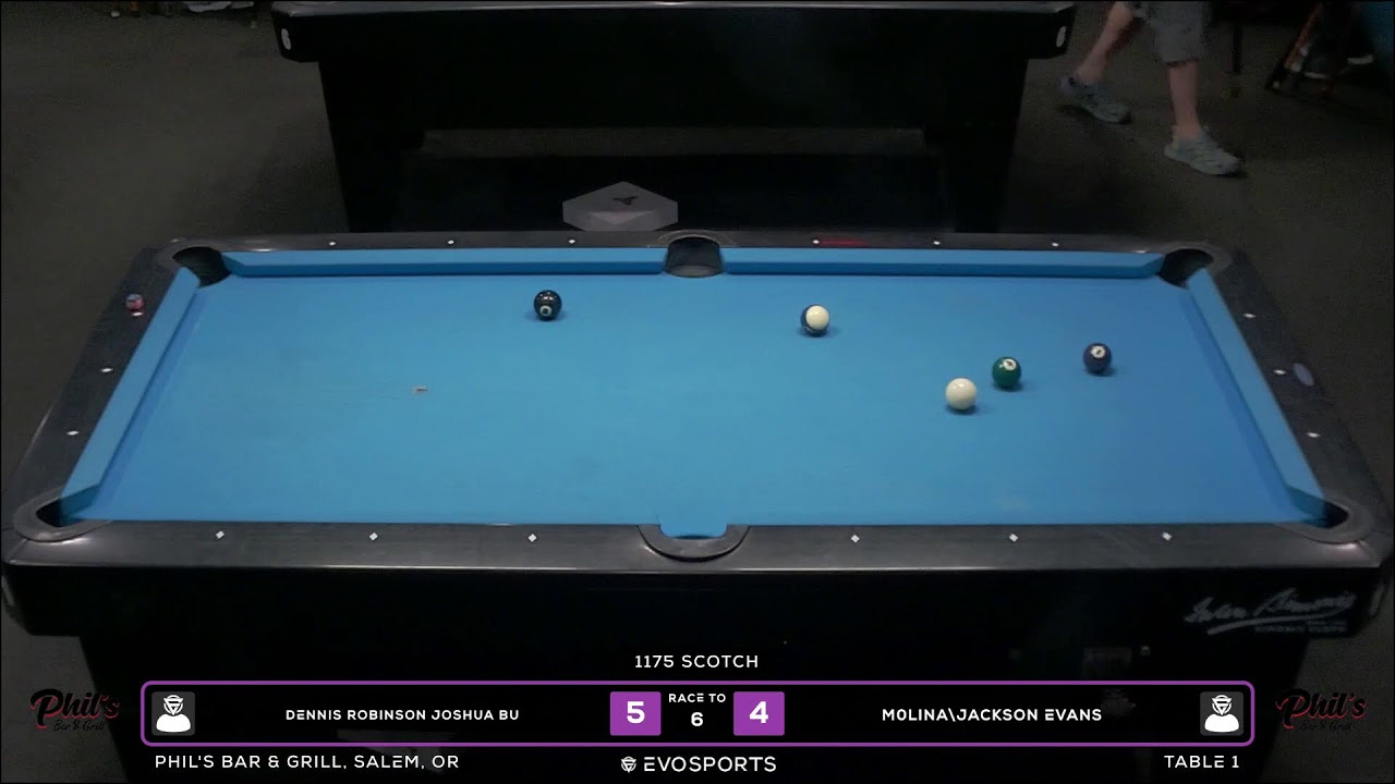 DENNIS ROBINSON JOSHUA BU vs M0LINA\JACKSON EVANS - PHIL'S BAR & GRILL - TABLE 1 | EvoSports