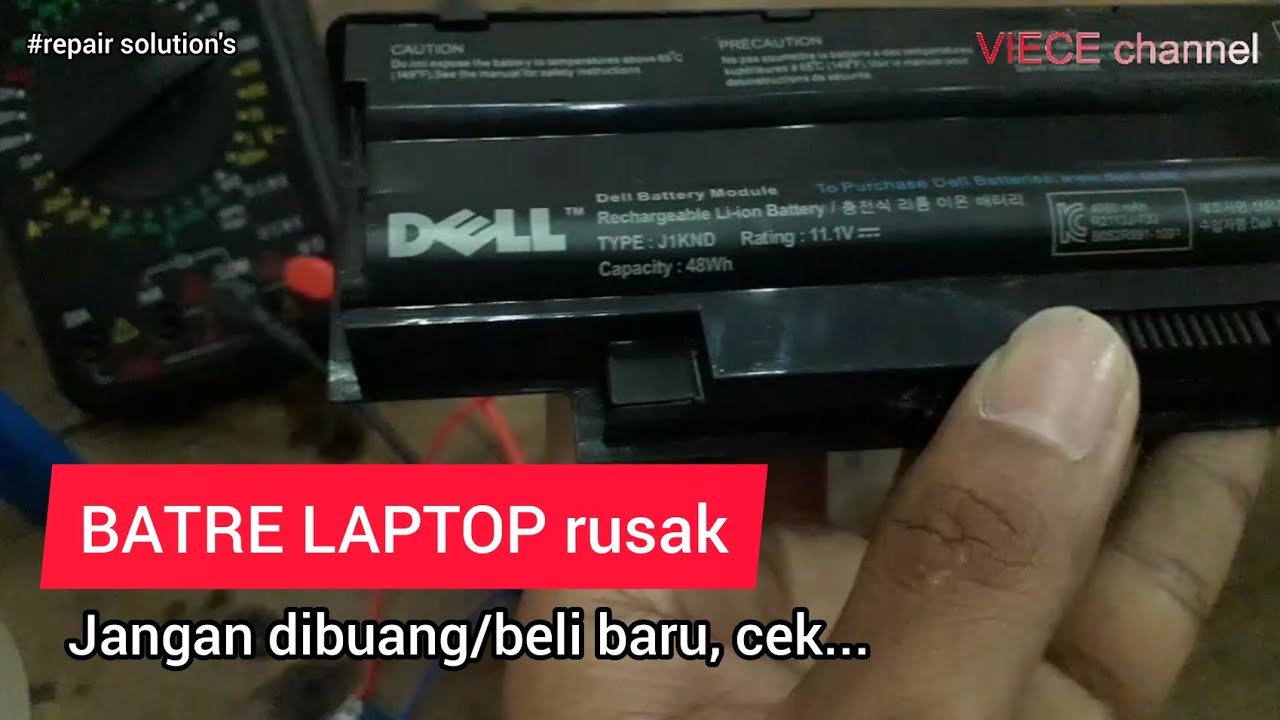 cek cell batre laptop dan cara menggantinya