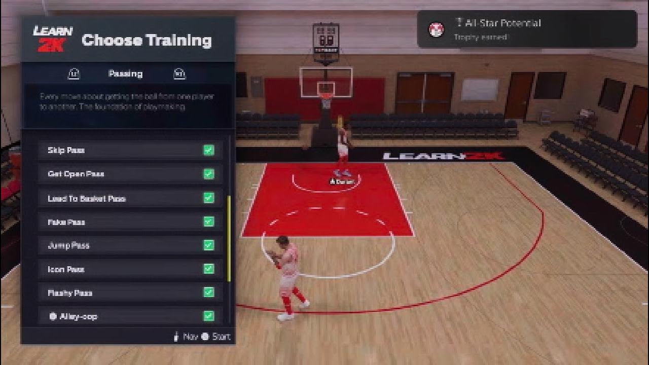NBA 2K26 Learn 2K Advanced Tutorials + All-Star Potential Trophy