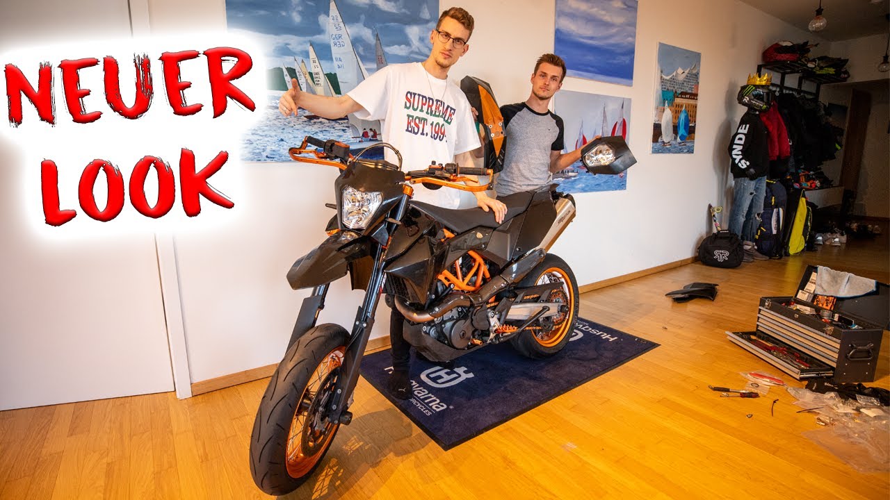 Lichtmaske und Plastik-Kit Upgrade an der KTM Smcr!