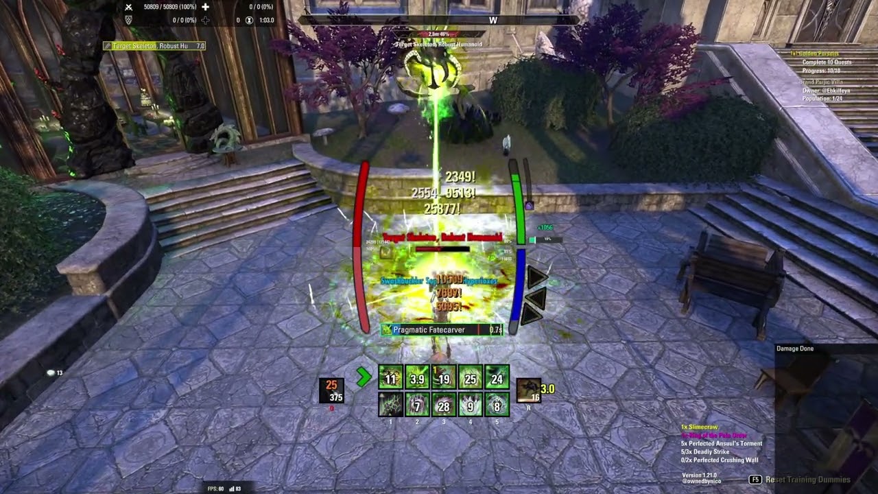 Stamina Arcanist Solo Build - 54.1k DPS (Regular setup)