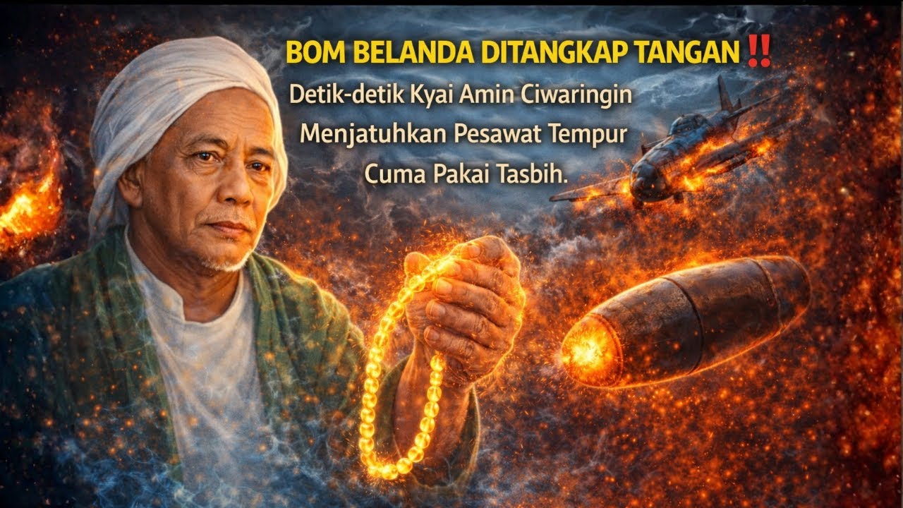 BOM BELANDA DITANGKAP TANGAN ‼️Detik-detik Kyai Amin Ciwaringin Jatuhkan Pesawat Tempur Pakai Tasbih