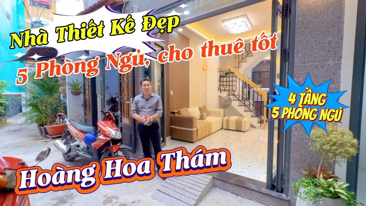 Nhà 5 phòng ngủ, giảm giá bán gấp. Hoàng Hoa Thám Phú Nhuận. Nhà đẹp,ở ngay