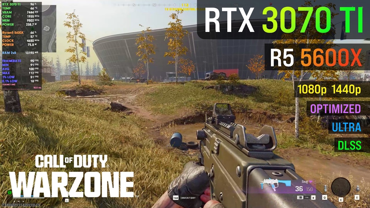 COD: Warzone (Verdansk 2025) Max vs Competitive Settings - RTX 3070 TI (feat. R5 5600X)