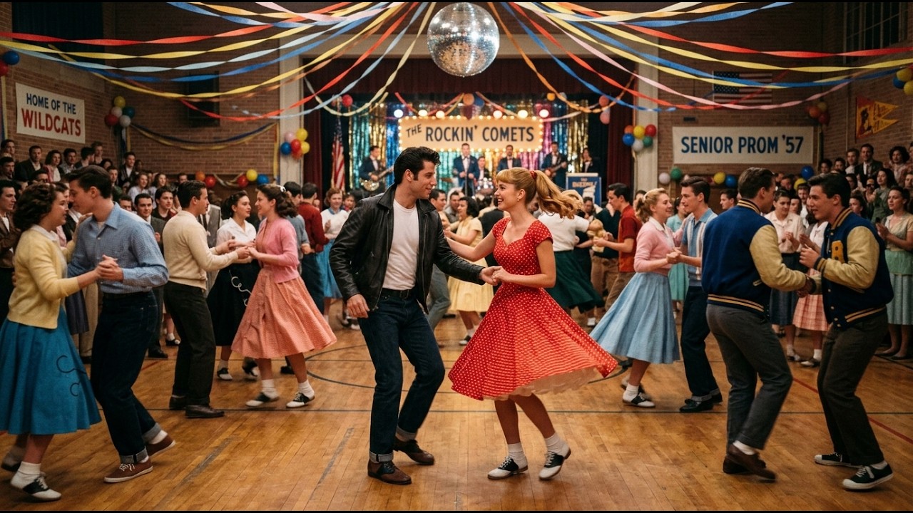 Vintage 1950s Doo-Wop Love Songs Playlist 🎵 Neon Diner Nights, Jukebox Hits & Golden Oldies Romance