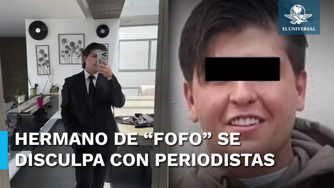 Hermano de “Fofo” Márquez se disculpa tras hacer seña obscena a reporteros