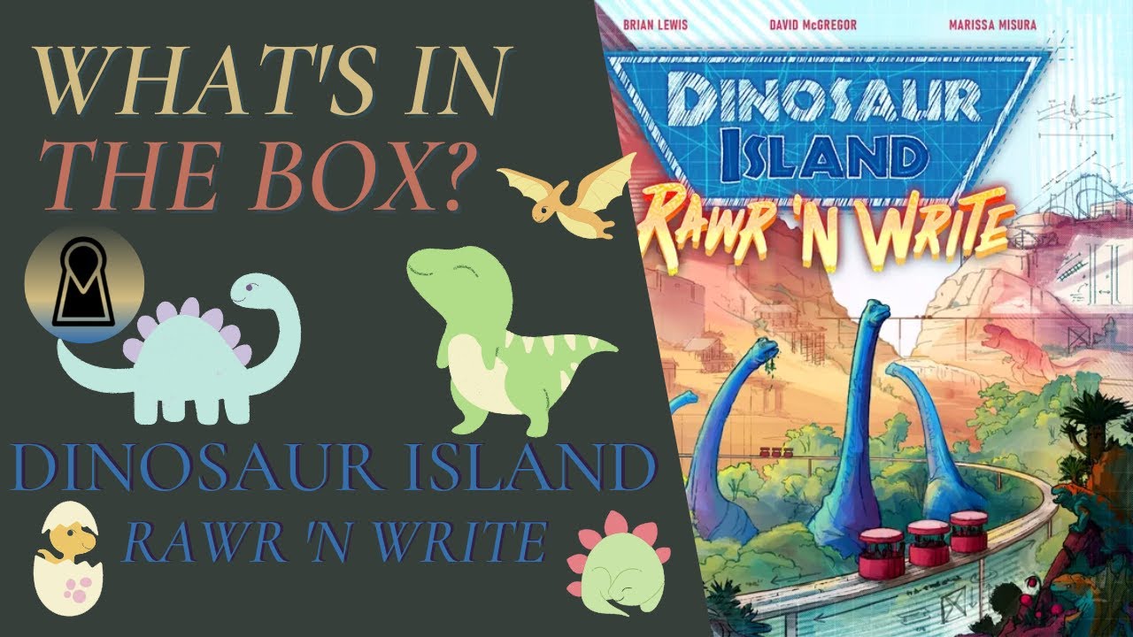 What's In The Box? Dinosaur Island Rawr 'N Write Unboxing Kickstarter