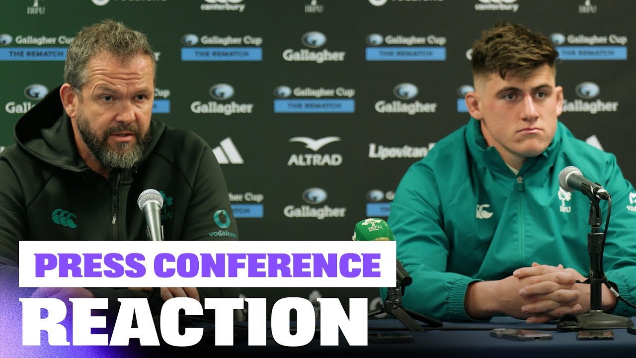 Ирландия подводит итоги матча с «Олл Блэкс» | Пресс-конференция (Чикаго)