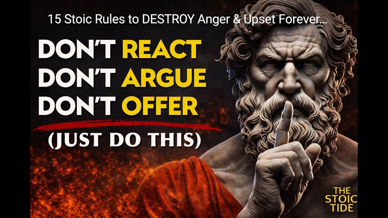 16 Stoic Rules to DESTROY Anger & Upset Forever | Master Inner Peace | STOICISM
