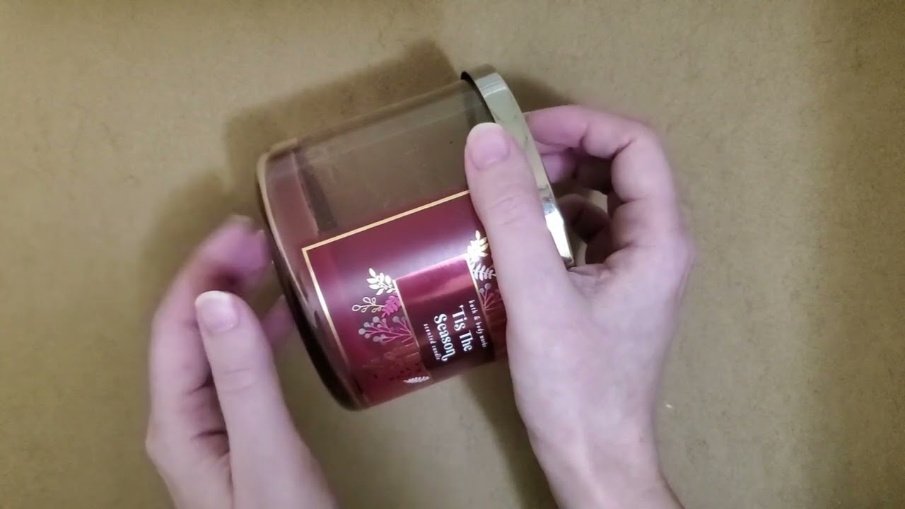 ASMR candle jar tapping