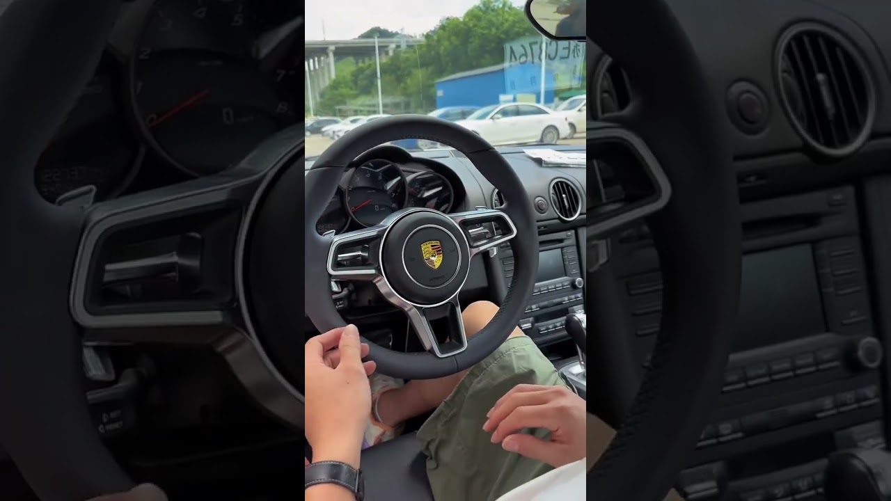 Porsche steering wheel old car upgrade