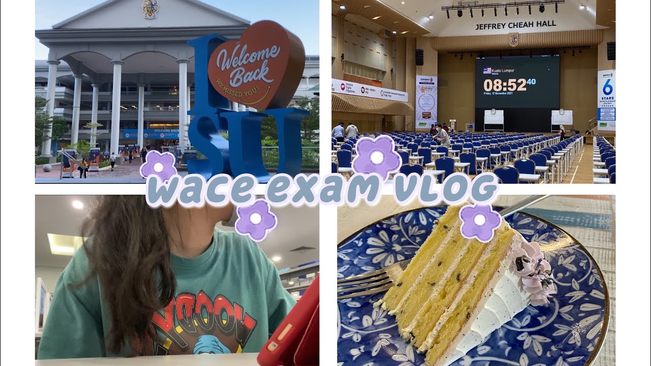 VLOG 29🌞Wace exam life 考Wace的日子😫Sunway college🏫 Happy graduation毕业快乐👩🏻‍🎓goodbye Sunway college