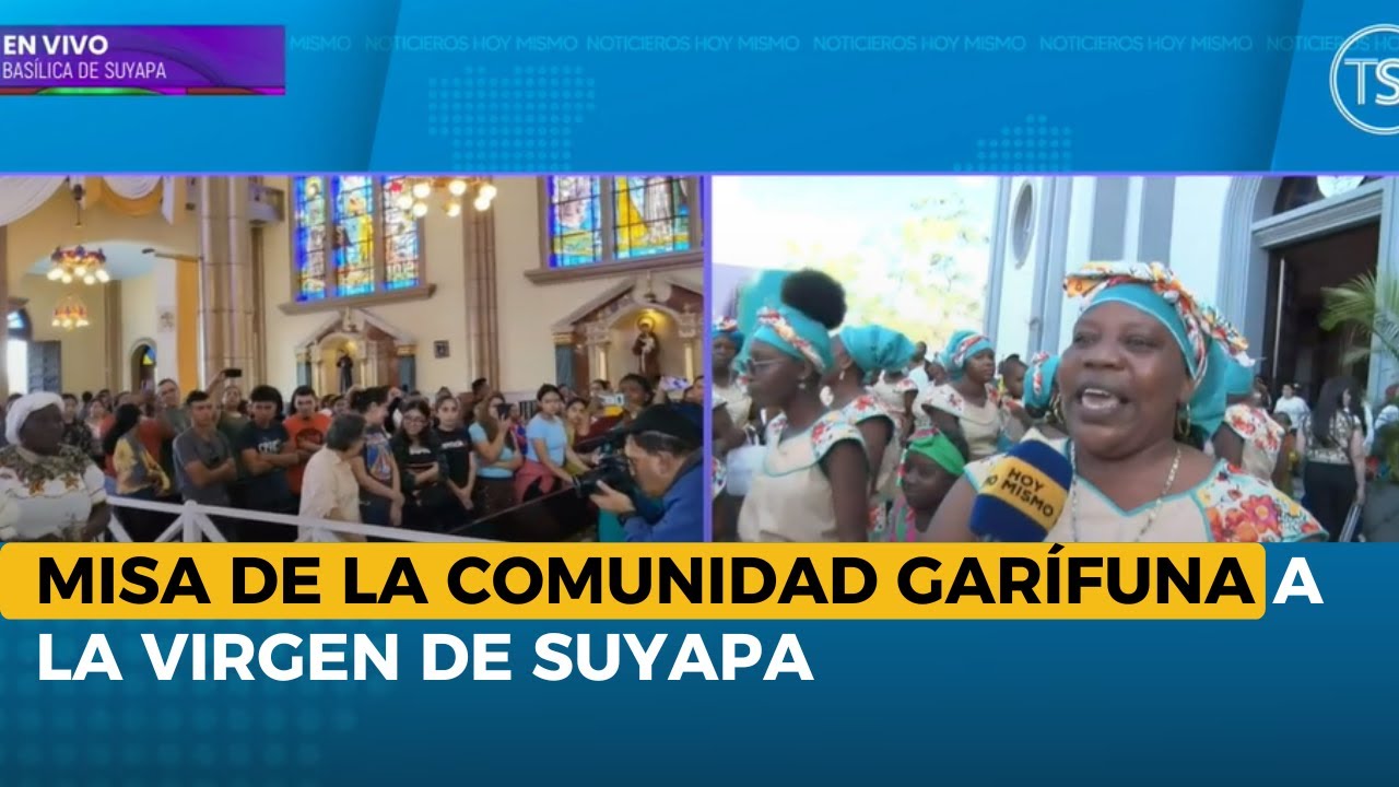 Misa de la comunidad garífuna a la Virgen de Suyapa