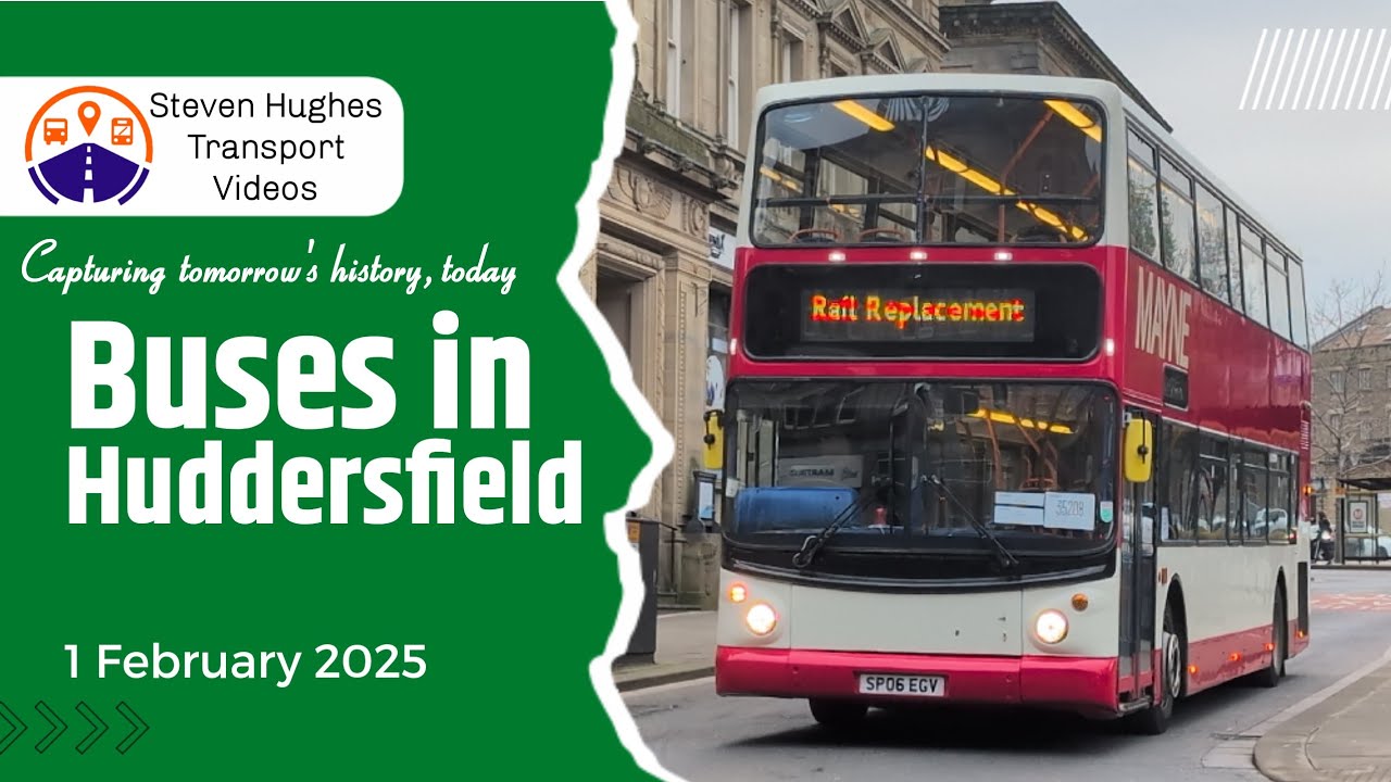Buses in Huddersfield 1 February 2025