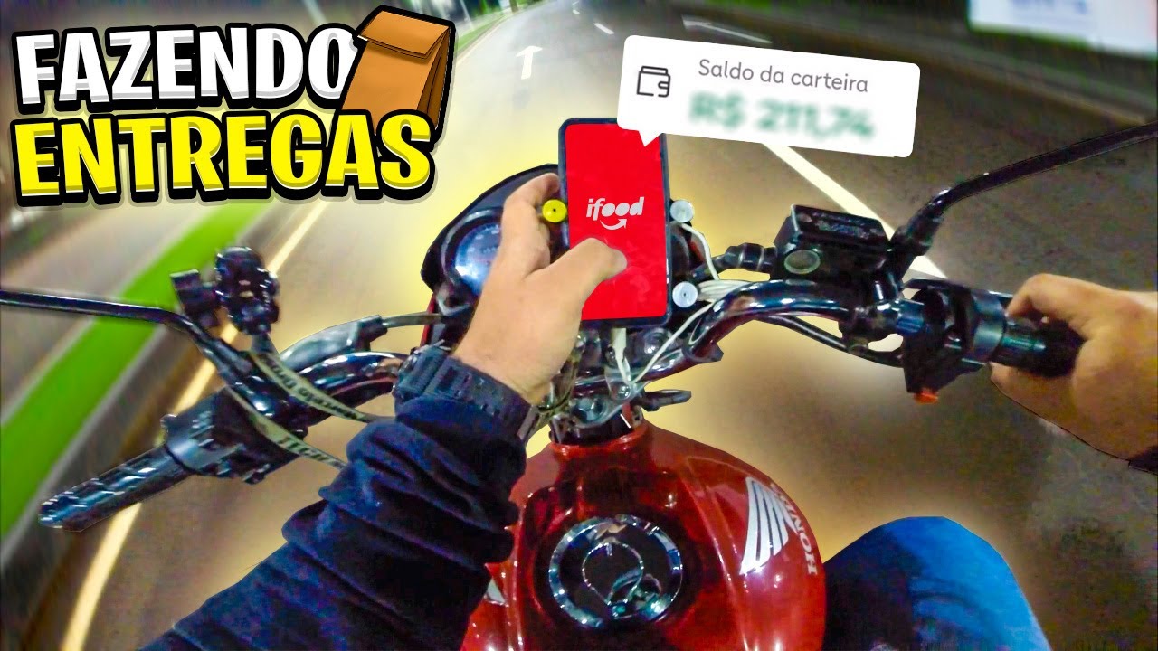 TITAN 150 | ENTREGAS PELO IFOOD 💸 *olha quanto eu fiz*