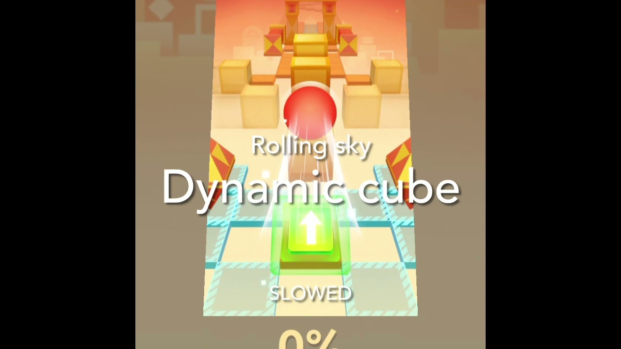 Rolling sky - dynamic cube slowed