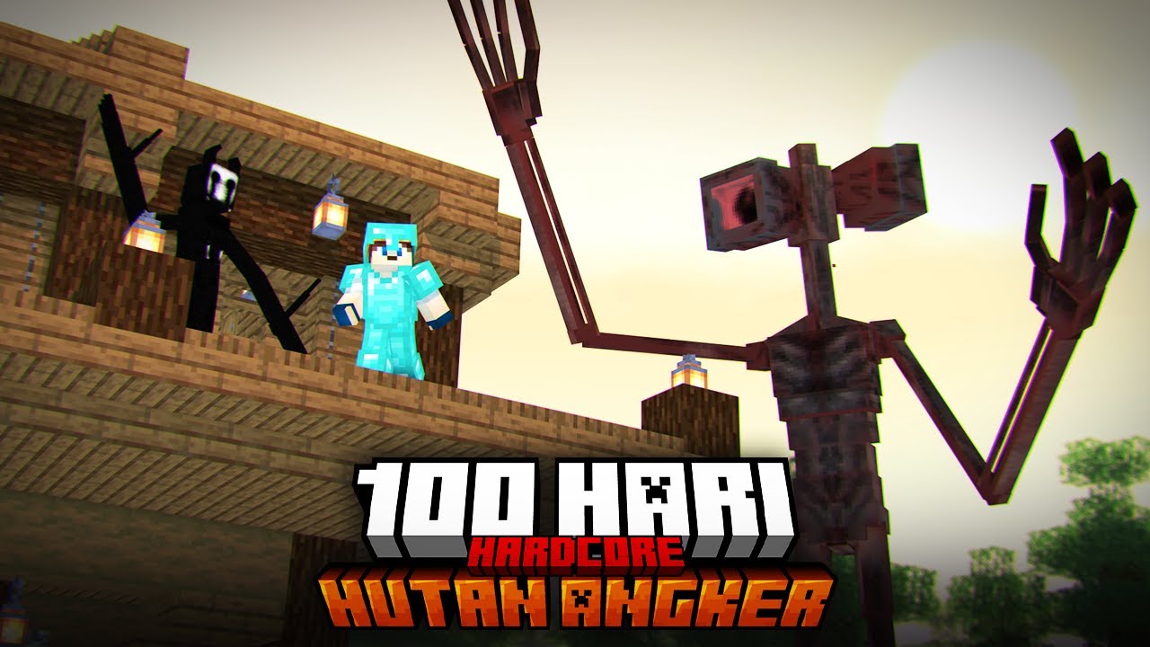 100 Hari Minecraft Horror di Hutan Angker