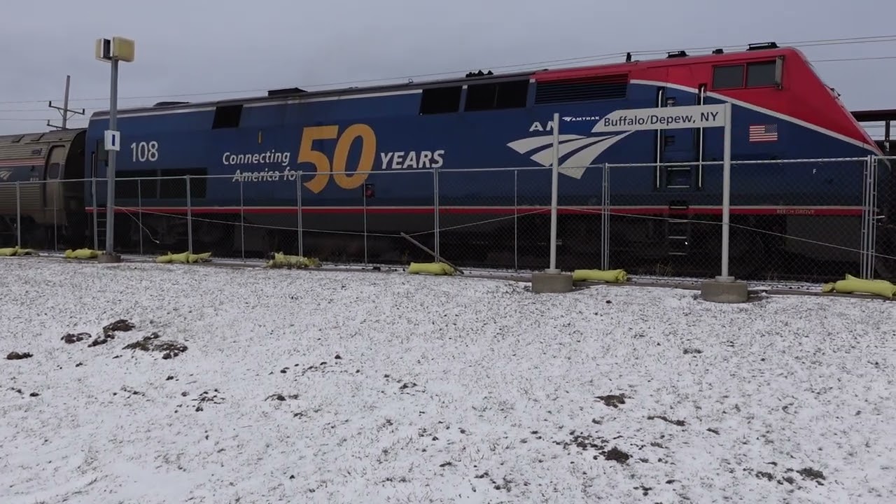 Windy Amtrak #108 day in Buffalo!