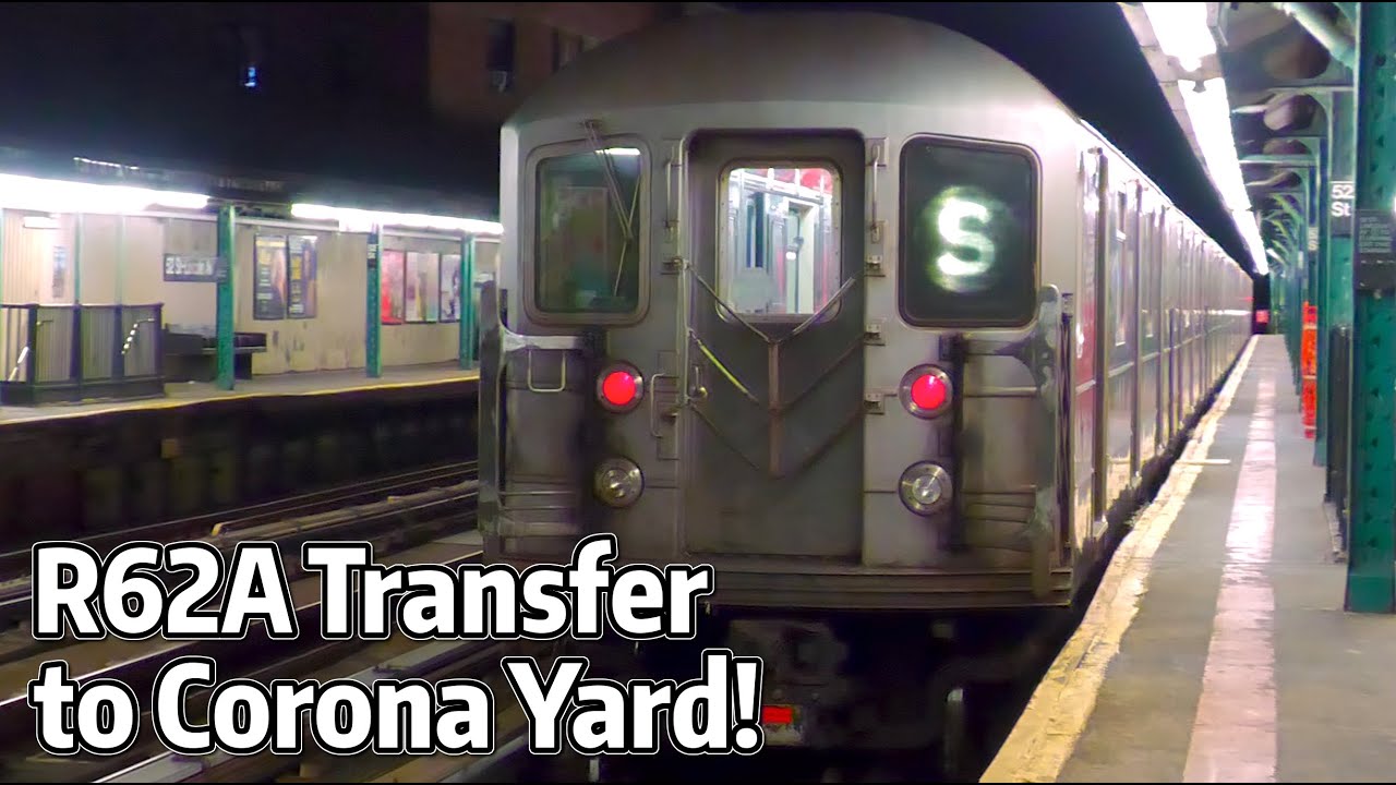 ⁴ᴷ⁶⁰ 8-Car R62A Trainset being Transferred to Corona Yard!