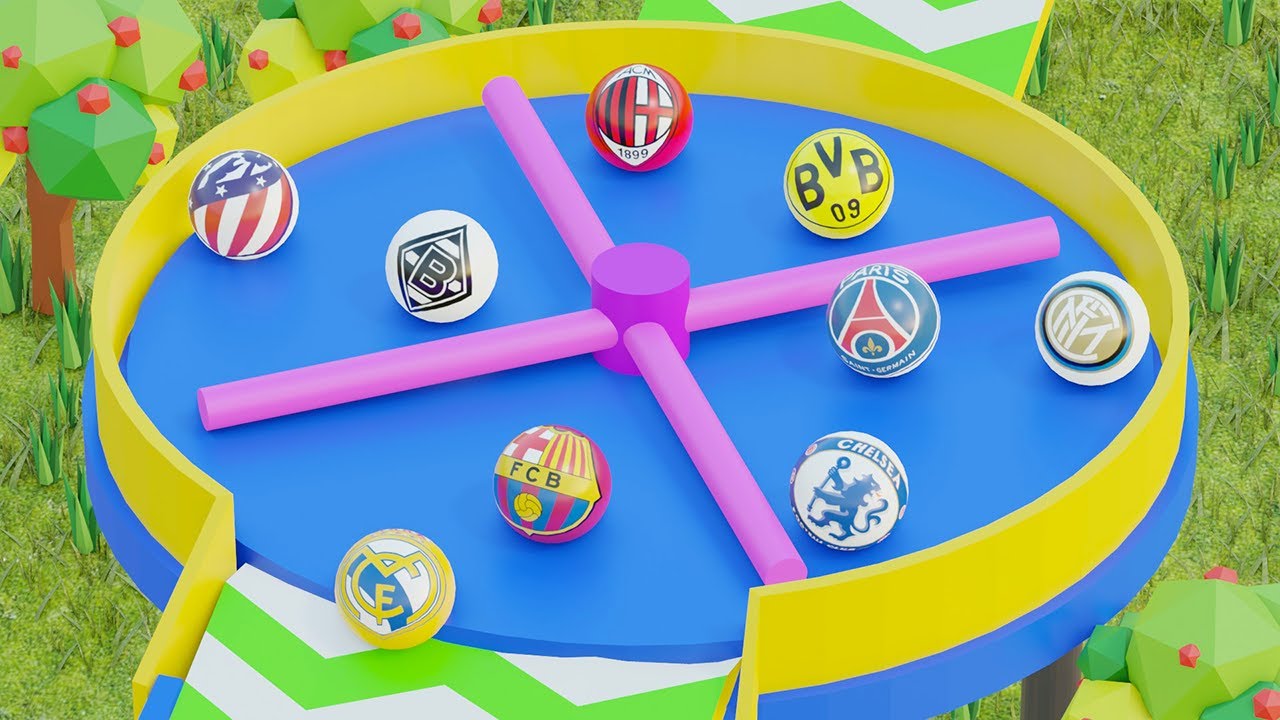 Marble Race Football Clubs - 32 Best Football Teams