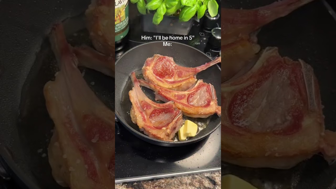 Spicy honey garlic lamb chops ✨#creatorsearchinsights #lambchops  #short #shorts #Randyfood