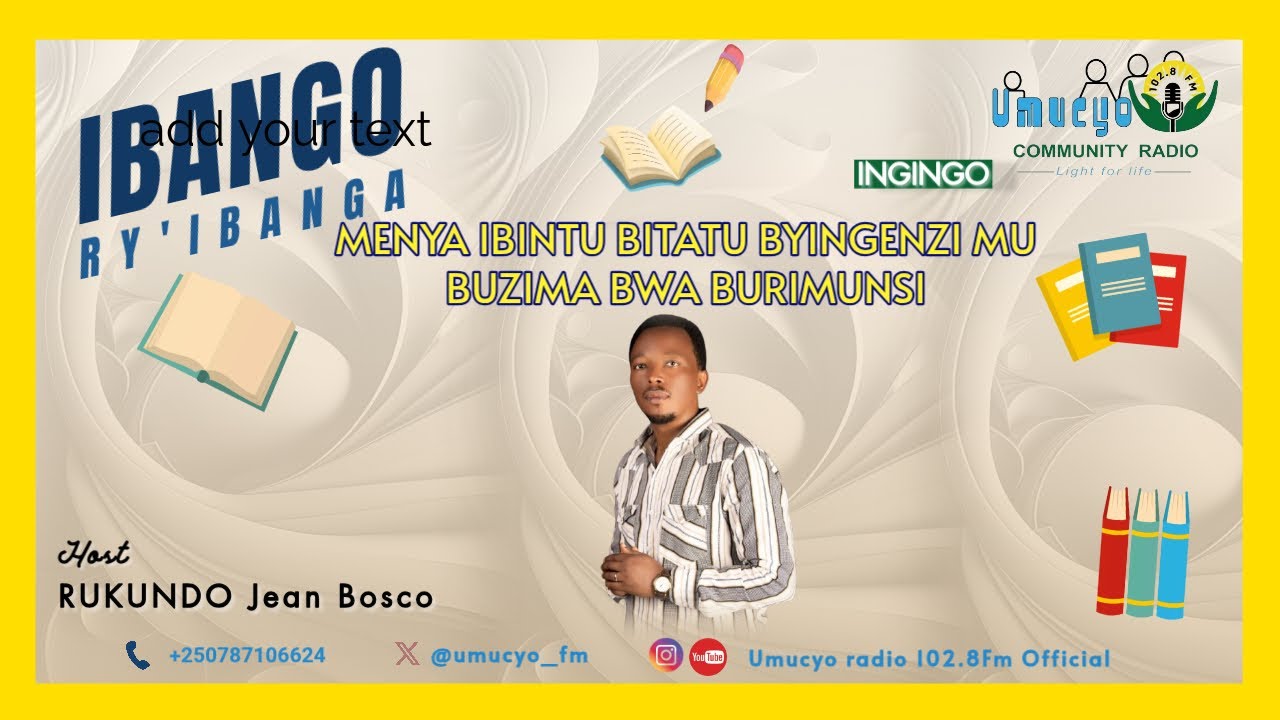 IBANGO RY'IBANGA // MENYA IBINTU 3 BY'INGENZI MU BUZIMA BWA BURI MUNSI BY JB RUKUNDO