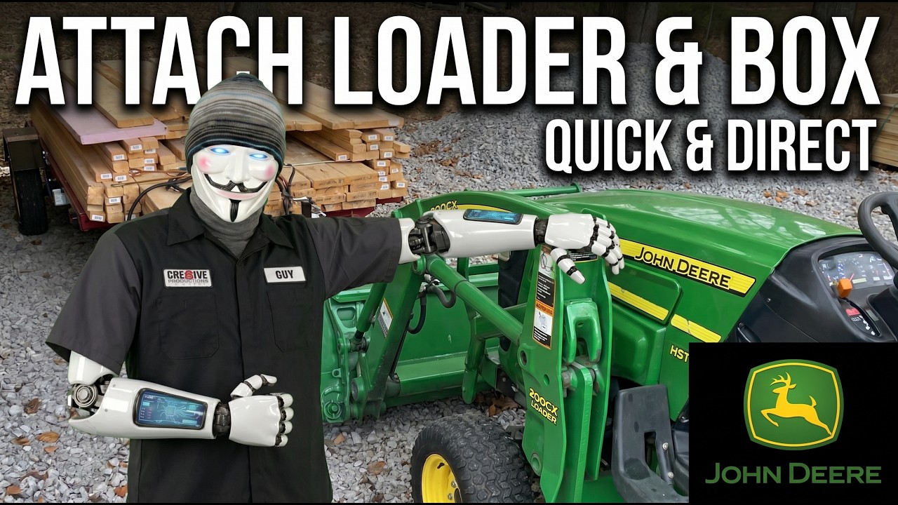 Attach 200CX Front End Loader & Ballast Box to the John Deere 2305 Compact Tractor Bucket Attaching