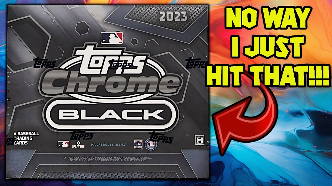 I PC Ripped a CASE of 2023 Topps Chrome Black and it Was.....