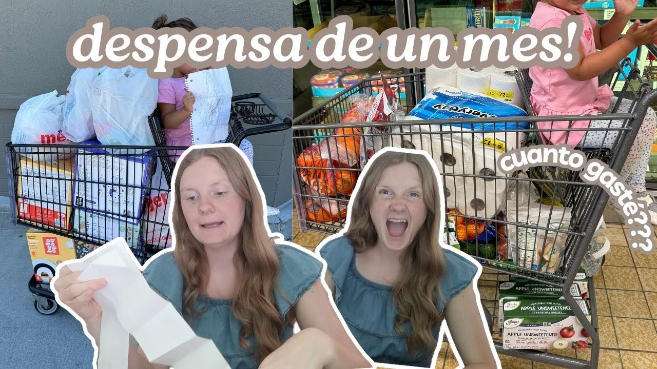 DESPENSA MENSUAL 🛒🥩🧀 compra SUPER GRANDE para 2 personas 💲