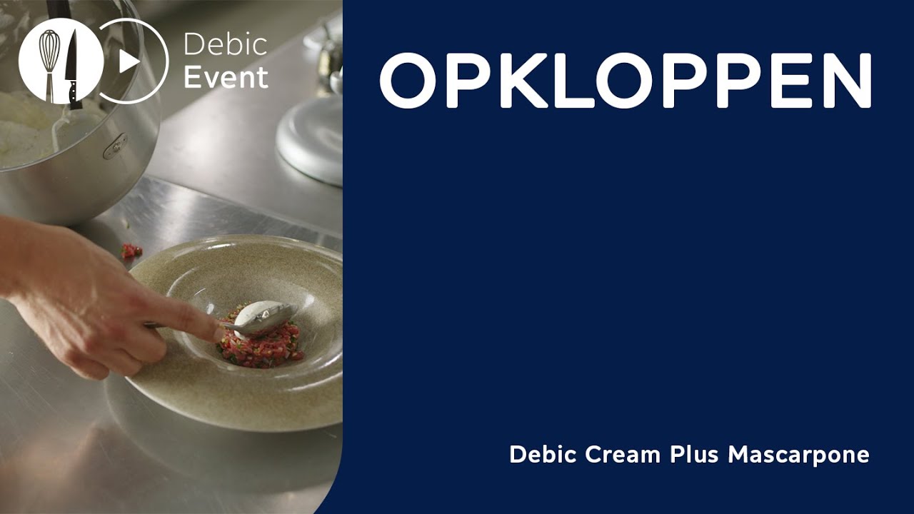 Opkloppen met Debic Cream Plus Mascarpone
