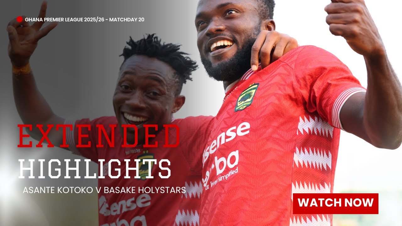 EXTENDED HIGHLIGHTS: Asante Kotoko v Basake HolyStars[3-0]—Samba, Albert, Kwame-Ghana Premier League
