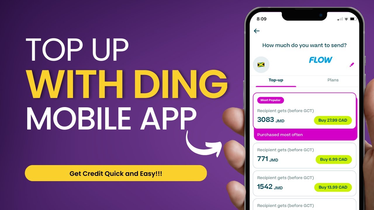 How To Send Mobile Top Up with Ding | How To buy Credit with Ding