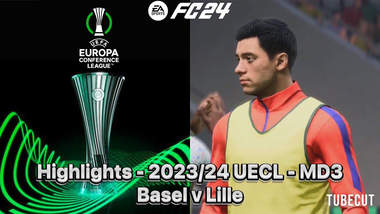 EA Sports FC 24 - Career mode - S1 - UECL - Lille - MD3 - Basel v Lille