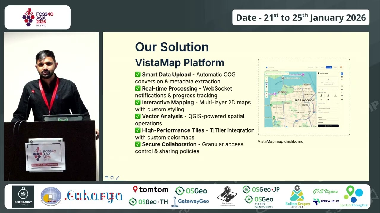 FOSS4G Asia 2026 | Vistamap.co - Cloud-native Scalable Web GIS framework