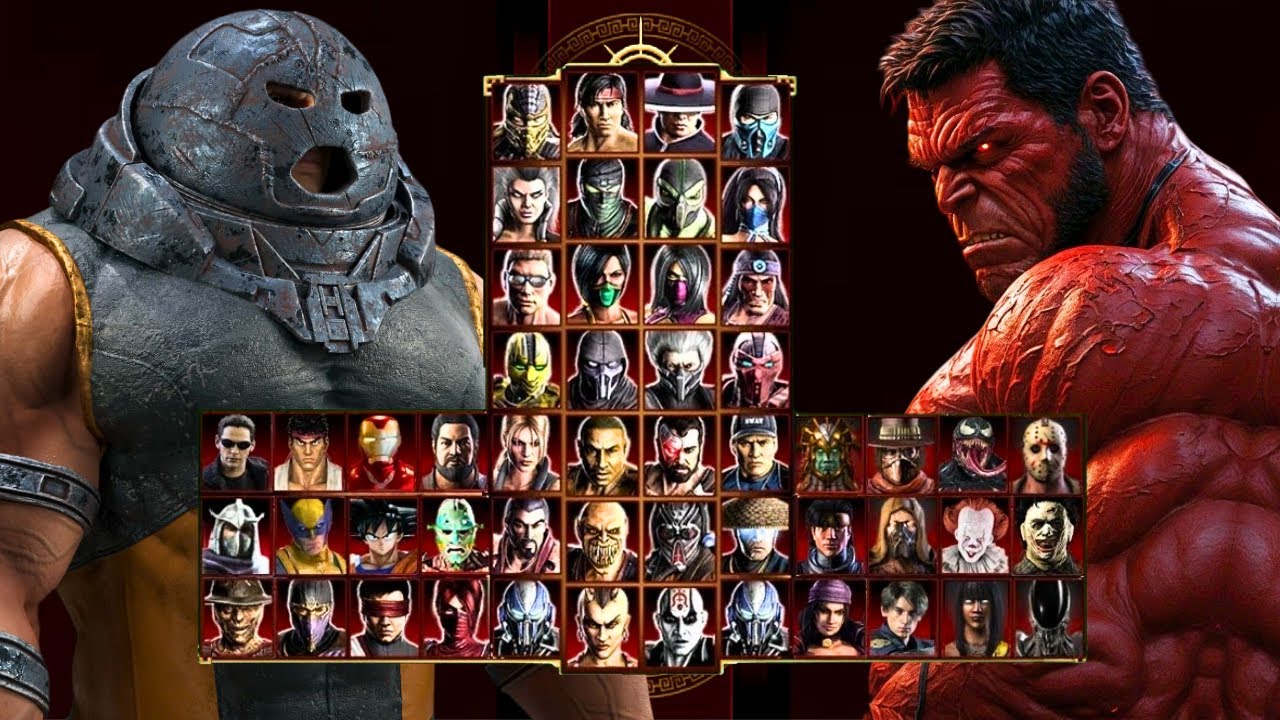 Mortal Kombat 9 - JUGGERNAUT & RED HULK MARVEL MOD - Expert Tag Ladder - Gameplay @(1080p) - 60ᶠᵖˢ ✔