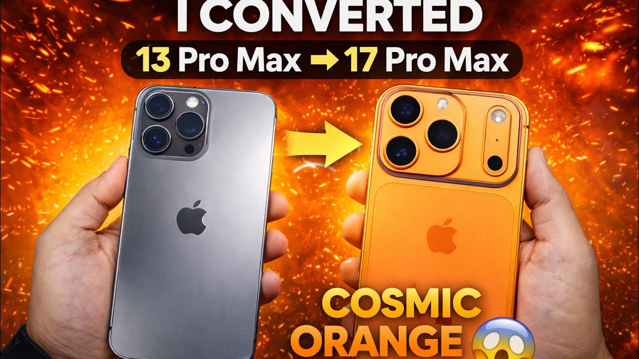 Этот iPhone 13 Pro Max превратился в iPhone 17 Pro Max… Безумие — Космический оранжевый вариант 🧡