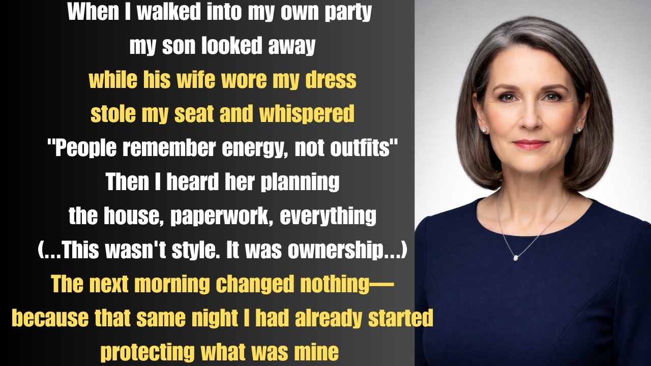 At My Retirement Party, My DIL Wore My Dress—and Acted Like She Owned the Night…