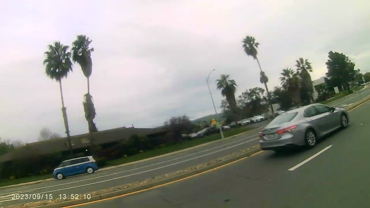 Weekday rain and wind weather in California, USA