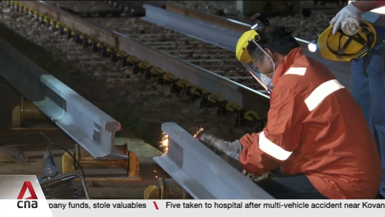 SMRT invests more than S$1m in new machine to strengthen track quality