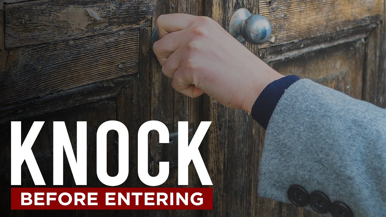 Knock Before Entering - Islamic Etiquettes Reminder