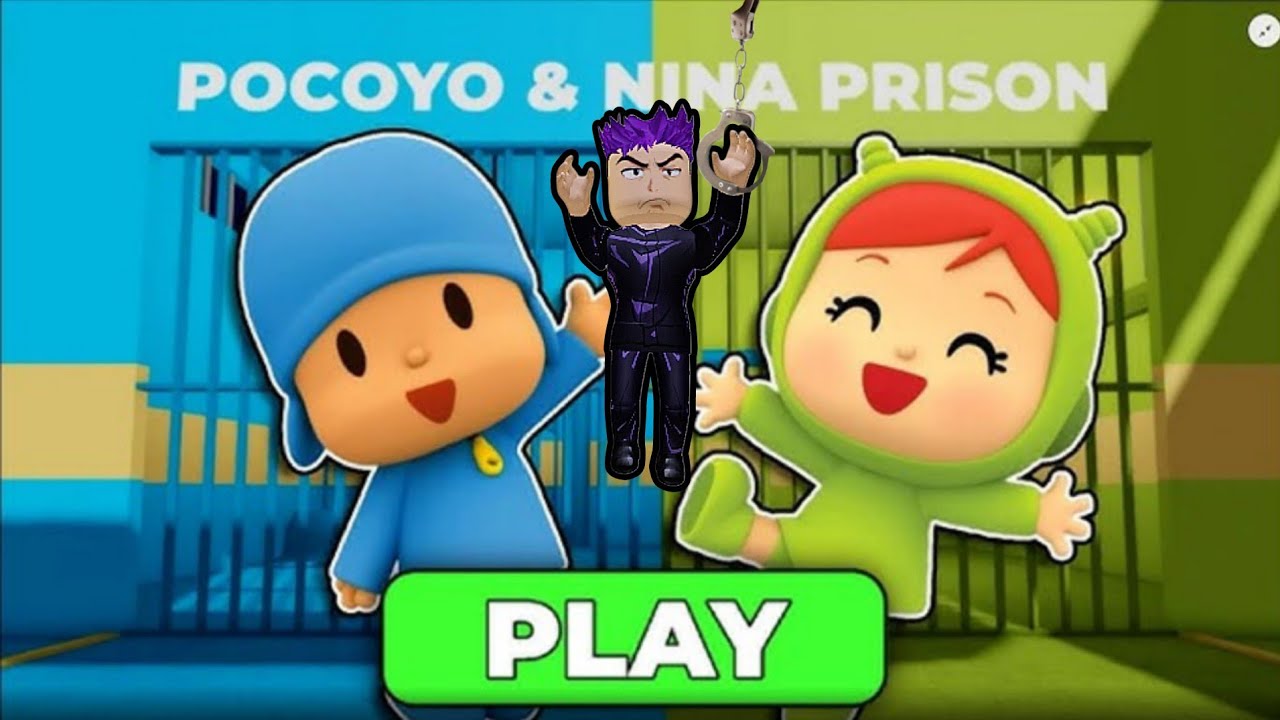 POCOYO & NINA ESCAPE PRISON RUN! 😱 Roblox Obby No Death Gameplay 4K