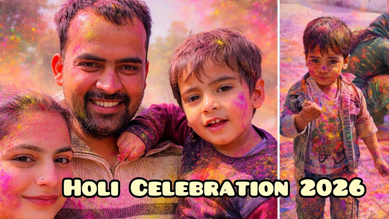 Holi Vlog! #holi #couple 