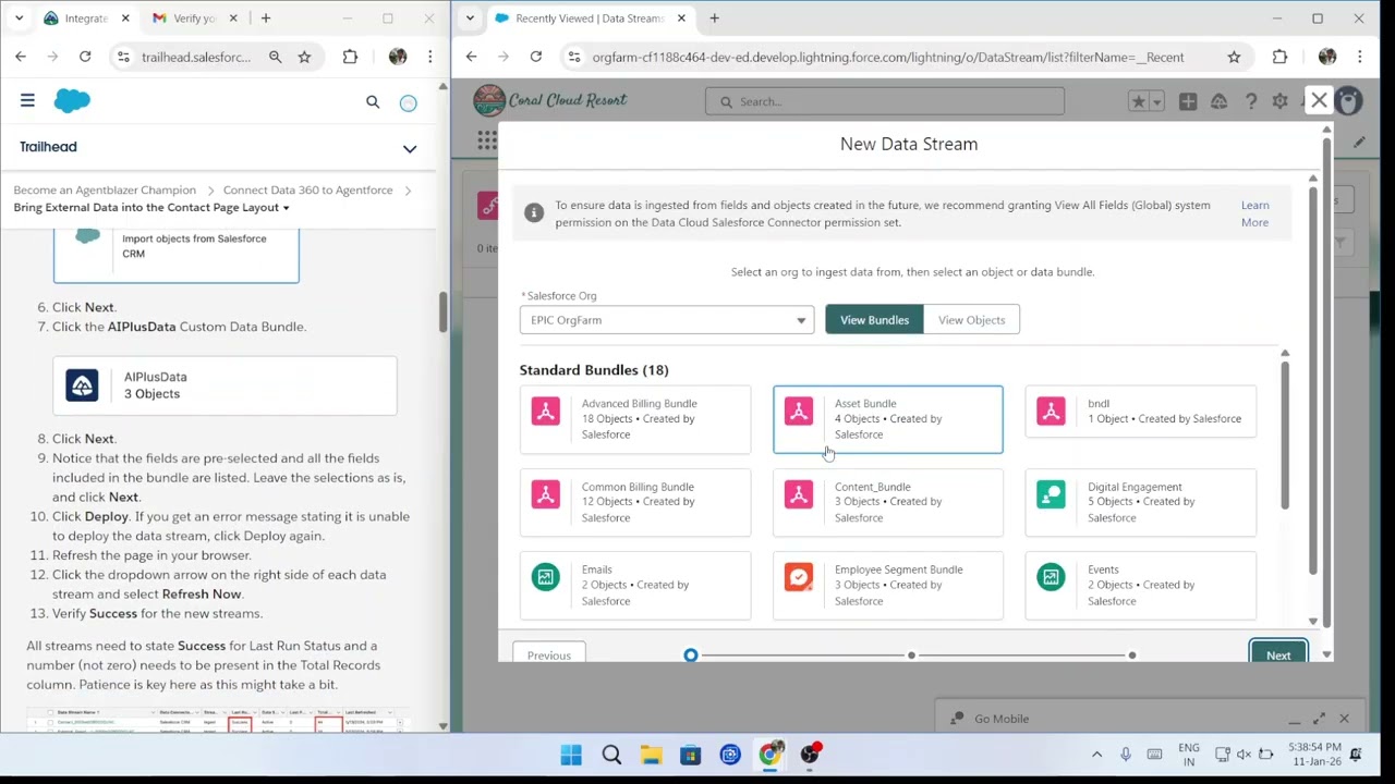 trailhead become an agentblazer champion project 2 connect 360 to agentforce