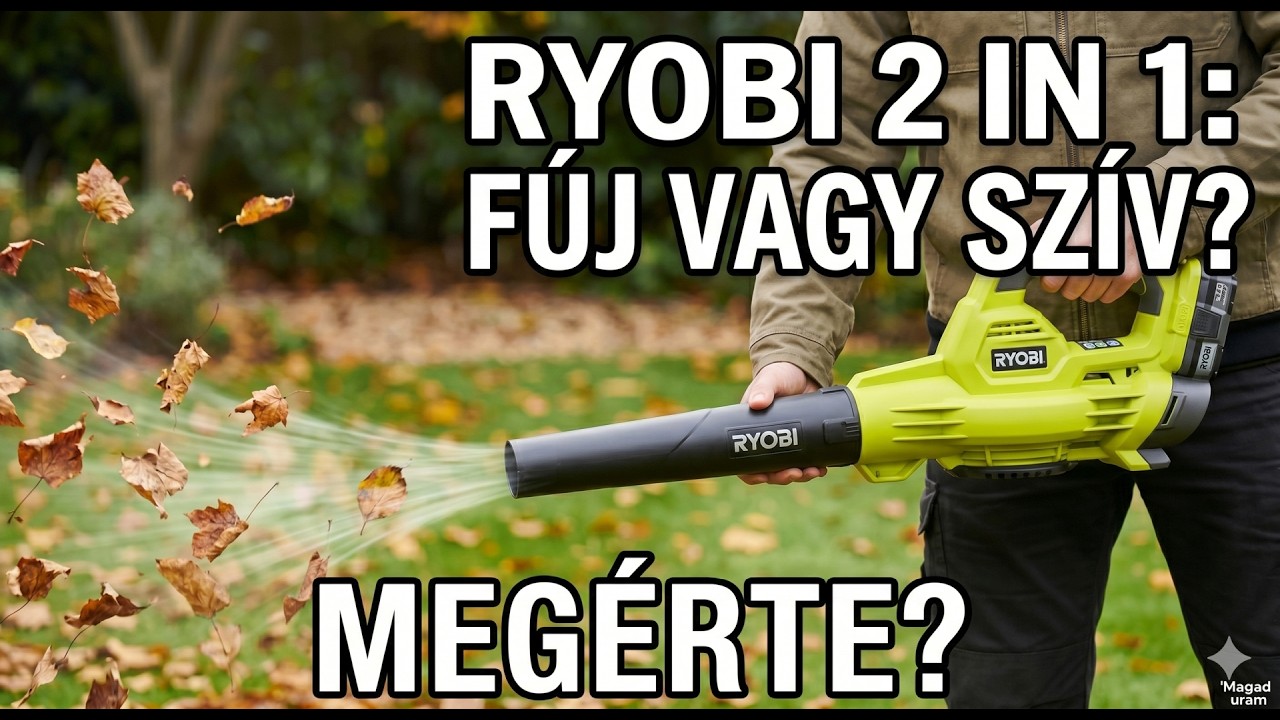 RYOBI lombszívó és fúvó - 2 in 1
