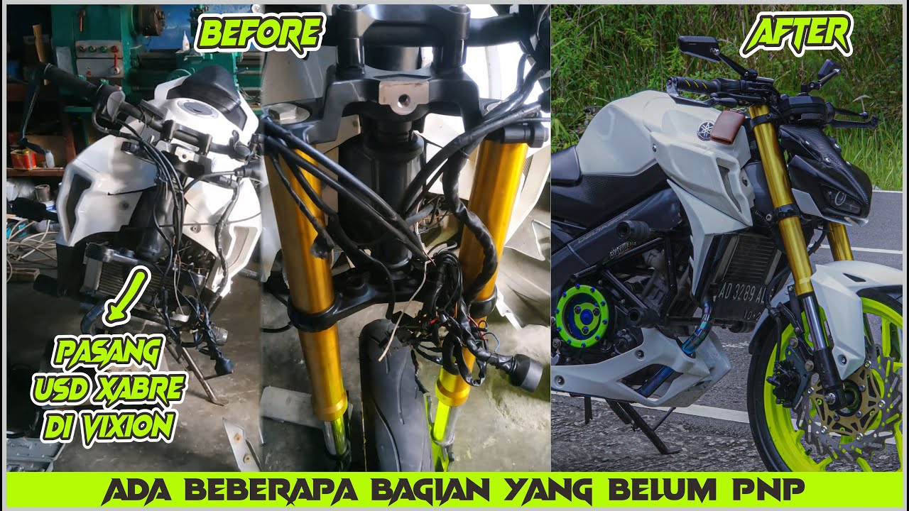 USD XABRE DI PASANG KE VIXION ADA BEBERAPA UBAHAN