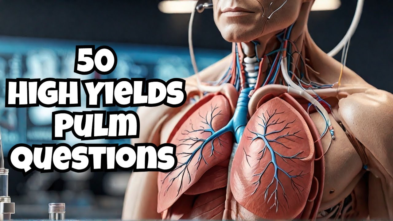 PASS USMLE Step 1 2024 | 50 High Yield Pulmonary Questions!